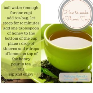 How to make Thieves Tea- MelodyeReynolds.com